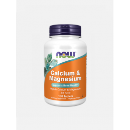 CALCIUM + MAGNESIUM 100 TABLETAS  NOW