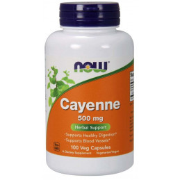 CAYENNE 500MG - 100 CAPSULAS  NOW