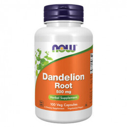 DANDELION ROOT, 500MG 100 CAPSULAS  NOW