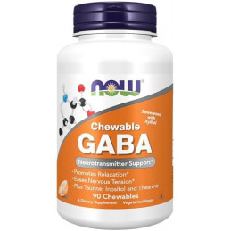 GABA WITH VITAMIN B6, 500MG - 100 CAPSULAS  NOW