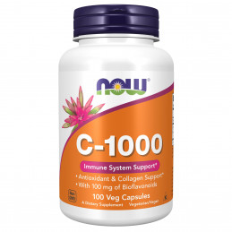 VITAMIN C-1000 WHIT 100MG BIOFLAVONOIDS 100 VCAPSULAS  NOW