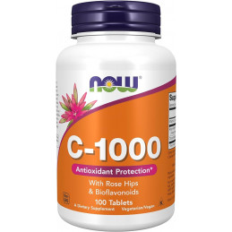 VITAMIN C-1000 WITH ROSE HIPS - SUSTAINED RELASE 100TABLETS