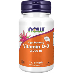 VITAMIN D-3, 2000 IU - 120 SOFTGELS  NOW