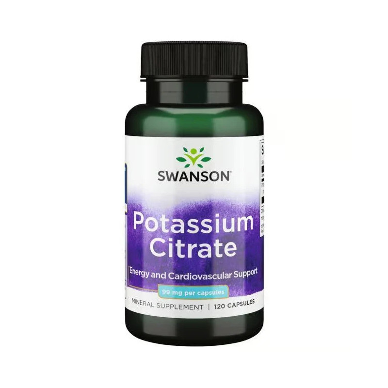 POTASSIUM CITRATE 99MG  120 CAPSULAS  SWANSON