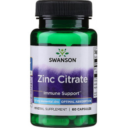 ZINC CITRATE 30MG  60 CAPSULAS  SWANSON