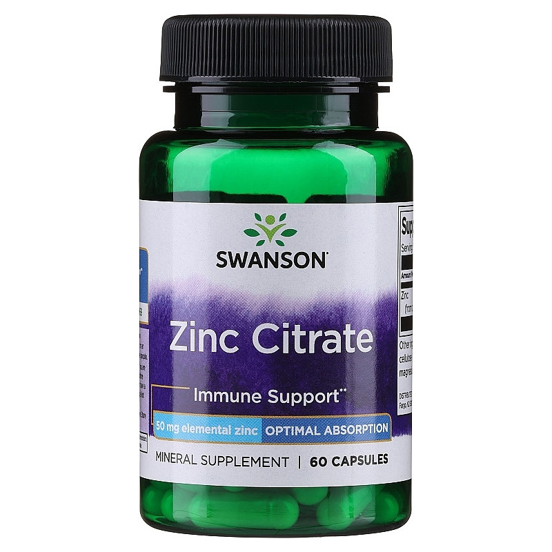 ZINC CITRATE 30MG  60 CAPSULAS  SWANSON