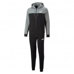 ESS+ Colorblock Tracksuit puma black