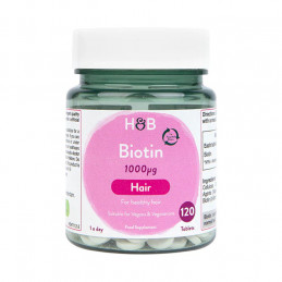 BIOTIN, 1000MCG- 120 TABLETS H&B