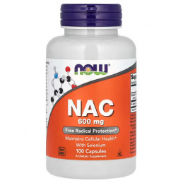 NAC WITH SELENIUM, 600MG- 100 CAPS NOW