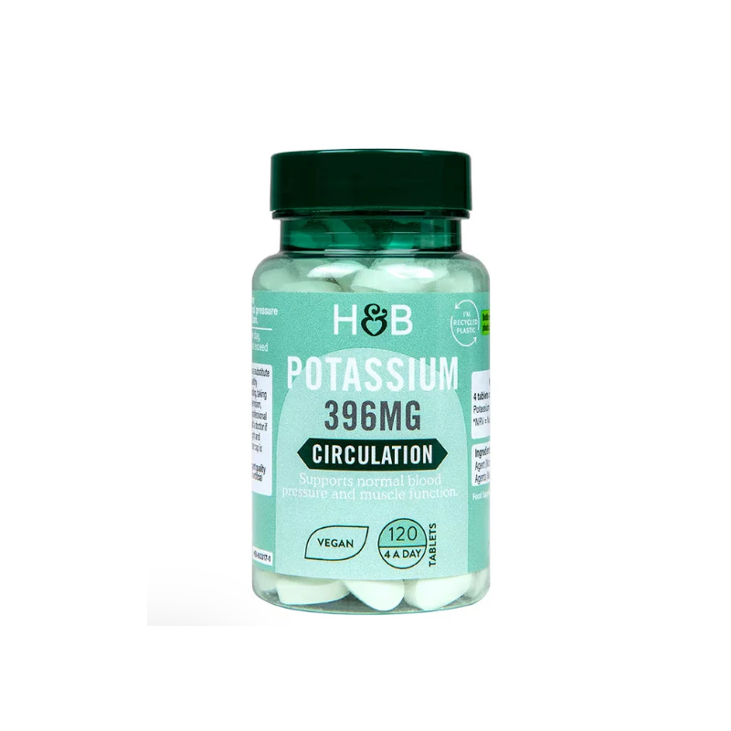 POTASSIUM, 396MG- 120 VEGAN TABS H&B