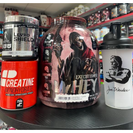 PACK Proteína Whey Executioner 2kg + Creatine Monohidrate 250gr + L-glutamine Levro Shield 300gr + Shaker