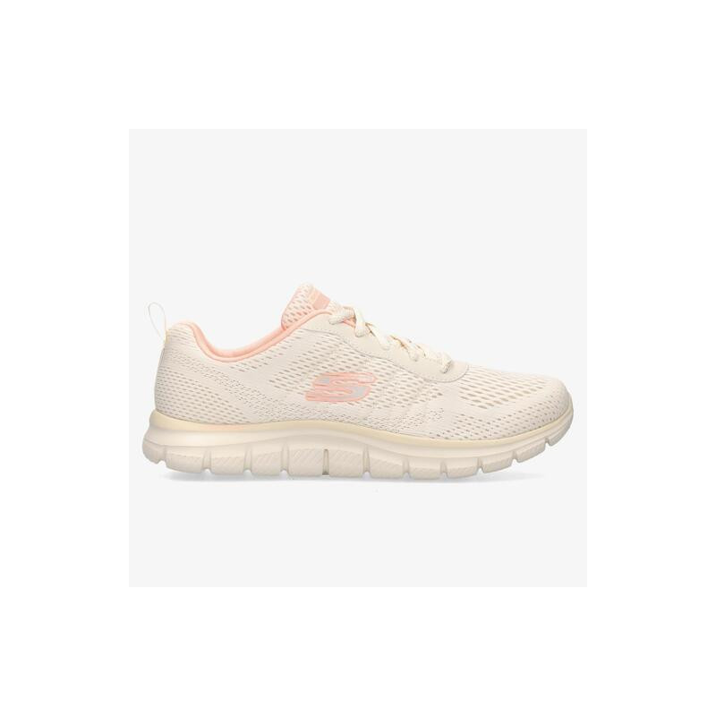 TRACK- NEW STAPLE NATURAL/PINK SKECHERS