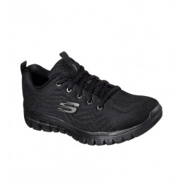 GRACEFUL- GET CONNECTED BLACK SKECHERS