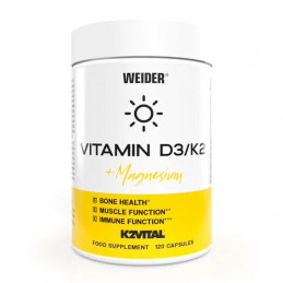 VITAMIN D3/K2 120 CAPSULAS WEIDER