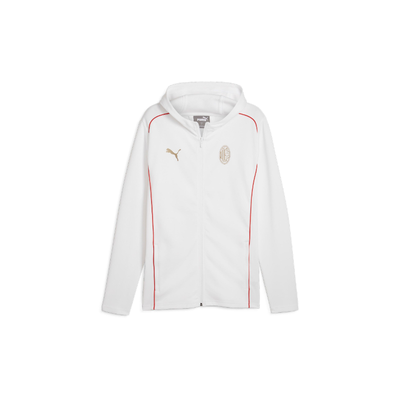 ACM Casuals Hooded Jacket Puma White- For All Time Red