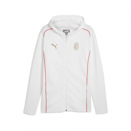 ACM Casuals Hooded Jacket Puma White- For All Time Red