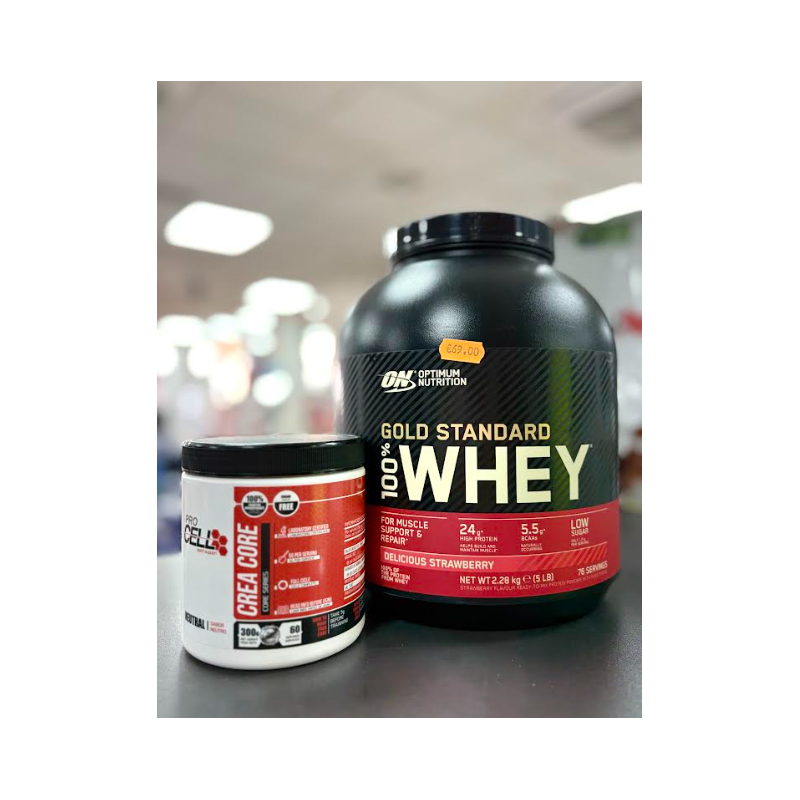 PACK PROTEÍNA WHEY GOLD STANDARD 2.28KG + CREATINA 300 GR (REGALO) PACK PROTEÍNA WHEY GOLD STANDARD 2.28KG + CREATINA 300 GR (REGALO)