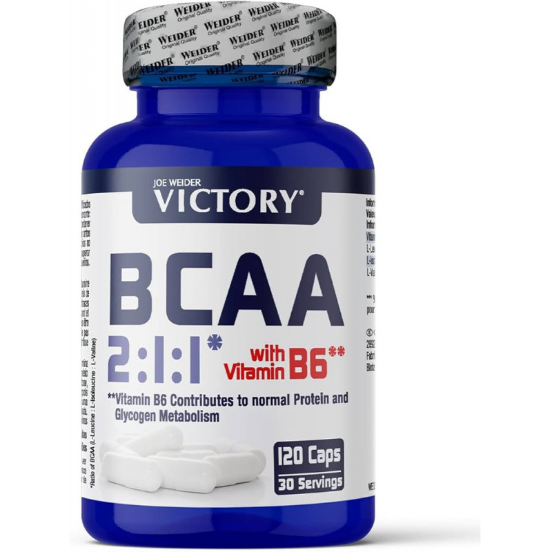 BCAA 2:1:1 +B6 120 cápsulas