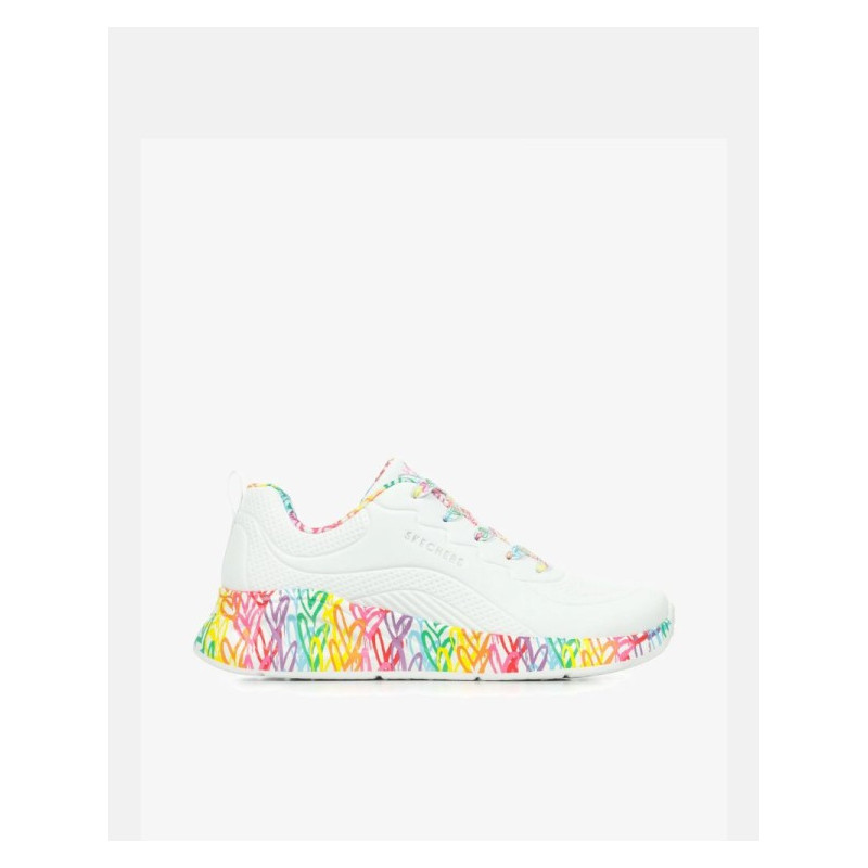 Uno Lite-Exuberant Hearts White/Multi Skechers