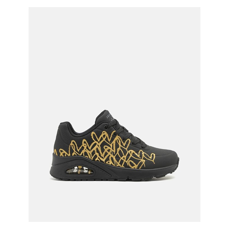 Uno-Golden Heart Black/Gold Skechers