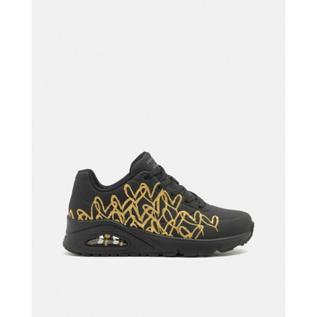 Uno-Golden Heart Black/Gold Skechers